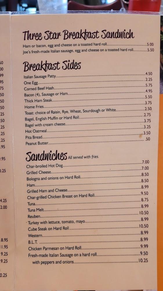 Three Star Family Restaurant Menu image 4